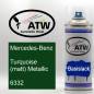 Preview: Mercedes-Benz, Turquoise (matt) Metallic, 6332: 400ml Sprühdose, von ATW Autoteile West.